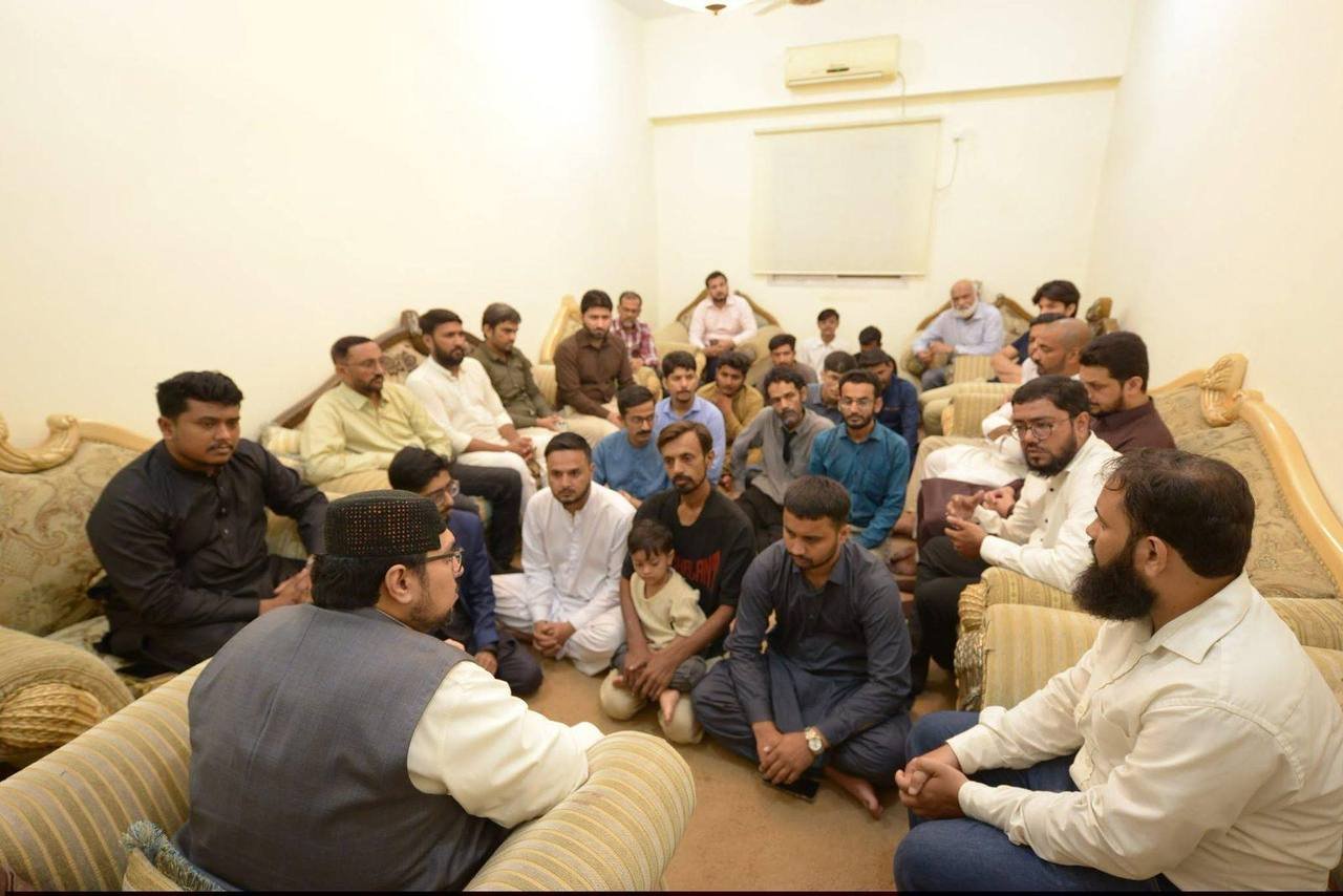 Karachi: Prof. Dr. Hussain Mohi-ud-Din Qadri Meets Minhaj Youth League Karachi's Zonal Team