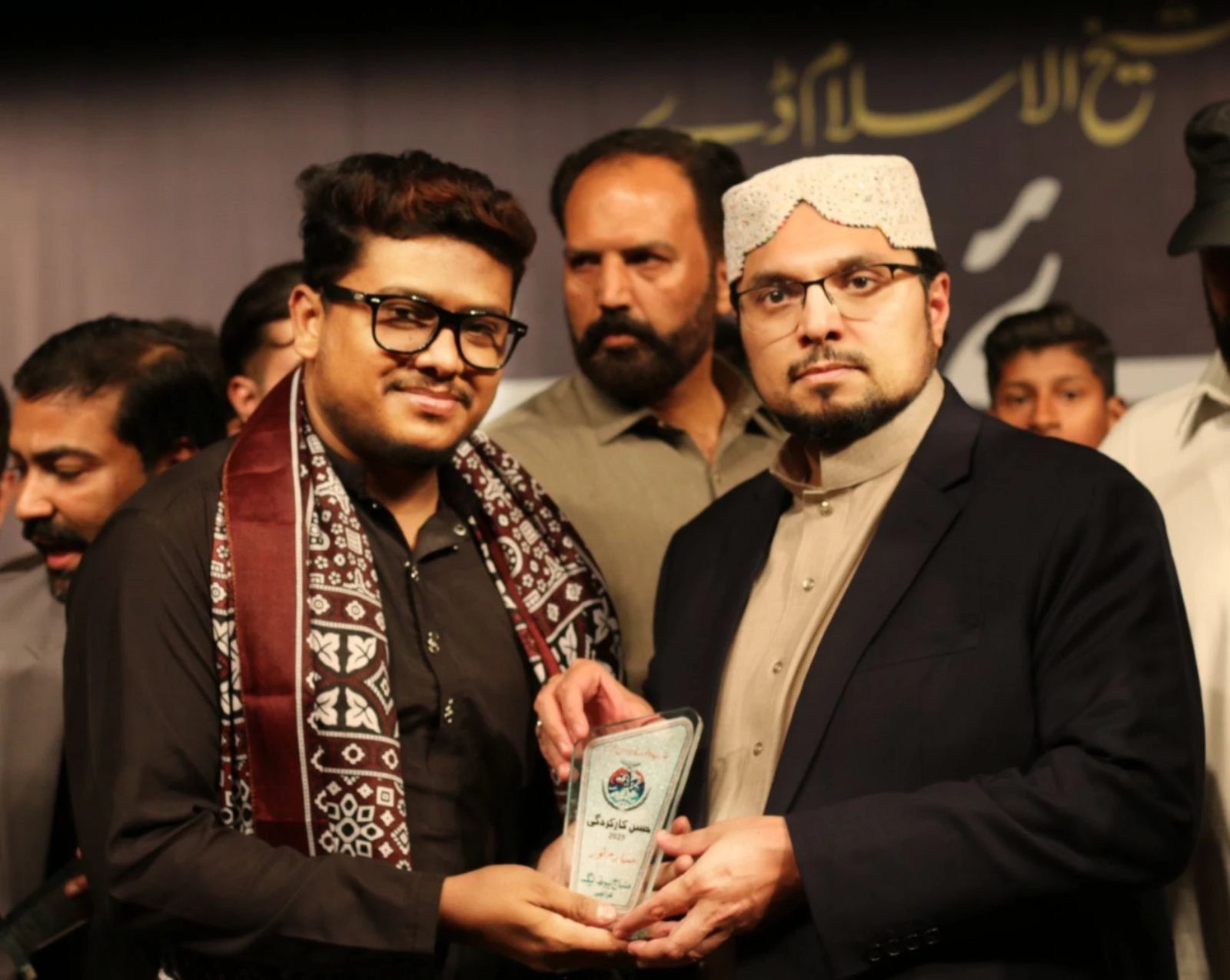 Sarim Noor Honored with the Best Performance Award (2025) Presented by Dr. Hussain Mohi-ud-Din Qadri at Arts Council Karachi